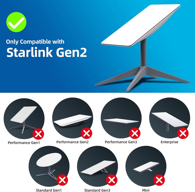 fonken Starlink Ethernet Adapter for Rectangular Satellite Internet V2, Starlink Adapter Ethernet Gen 2 for Wired External Network Fast & Stable Connection Star-Link Standard Actuated Gen 2 - Image 3